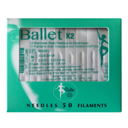 Ballet - Aghi per Elettrolisi Acciaio Inox K2 Confezione 50 pezzi