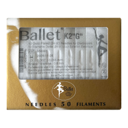 Ballet - Aghi per Elettrolisi Oro K2"G" Confezione 50 pezzi