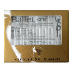 Ballet - Aghi per Elettrolisi Oro K3"G" Confezione 50 pezzi