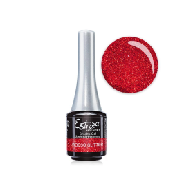 Estrosa - Smalto Gel Semipermanente 7502 Rosso Glitter 7ml