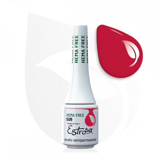 Estrosa - Hema Free Smalto Semipermanente 509 Rosso Vivo 7ml