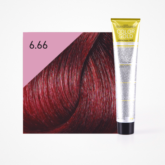 Design Look - Color Gold 6.66 Biondo Scuro Rosso Intenso 100ml