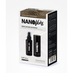Bifull - Nano Fibers Fibre Capillari con Cheratina Colore Marrone Chiaro Kit