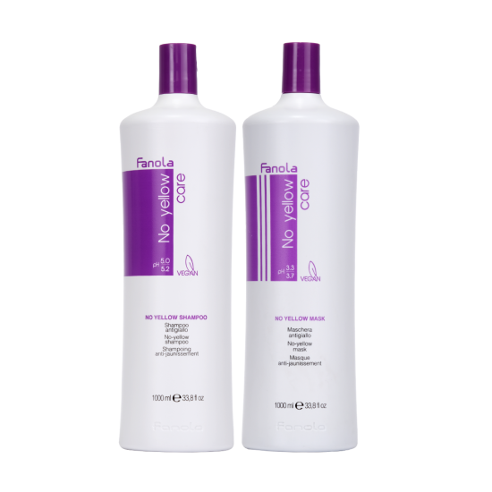 Fanola - OFFERTA 2 No Yellow Shampoo 1000ml + Maschera 1000ml