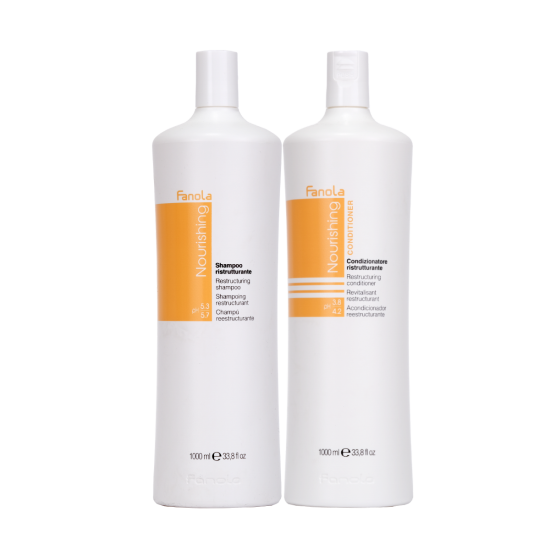 Fanola - KIT 2 PEZZI - Nourishing Shampoo 1000ml+Nourishing Conditioner 1000ml