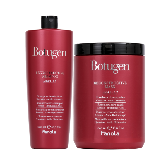 Fanola - KIT 2 PEZZI - Botugen Botolife Shampoo 1000ml+Botugen Botolife Mask 1000ml