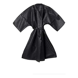 Ro.ial - Kimono per Parrucchiere Colore Nero Confezione 10 pezzi
