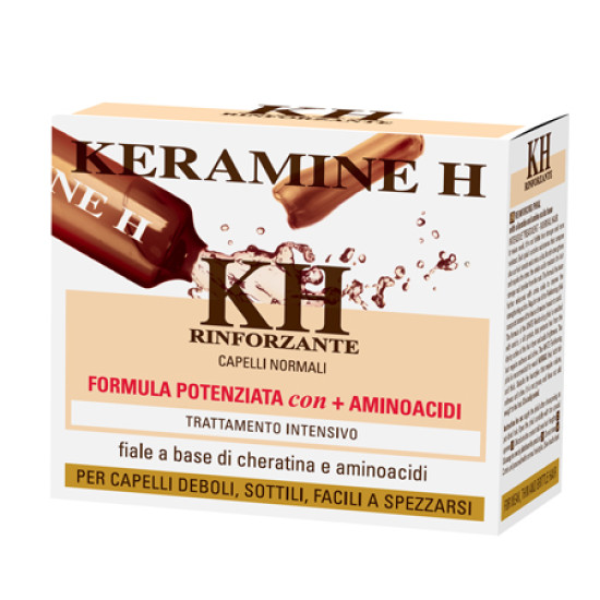 Keramine H - Fiala Rinforzante Bianca Capelli Normali Confezione 10 fiale da 10ml