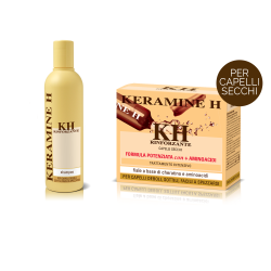 Keramine H - KIT  Shampoo Rinforzante 300ml + Fiala Rinforzante Avorio Confezione 10 fiale da 10ml