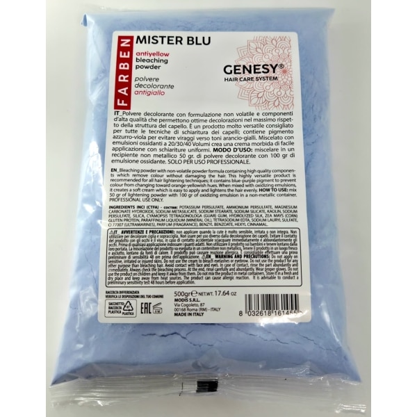 Genesy Polvere Decolorante Mister Blue 500gr
