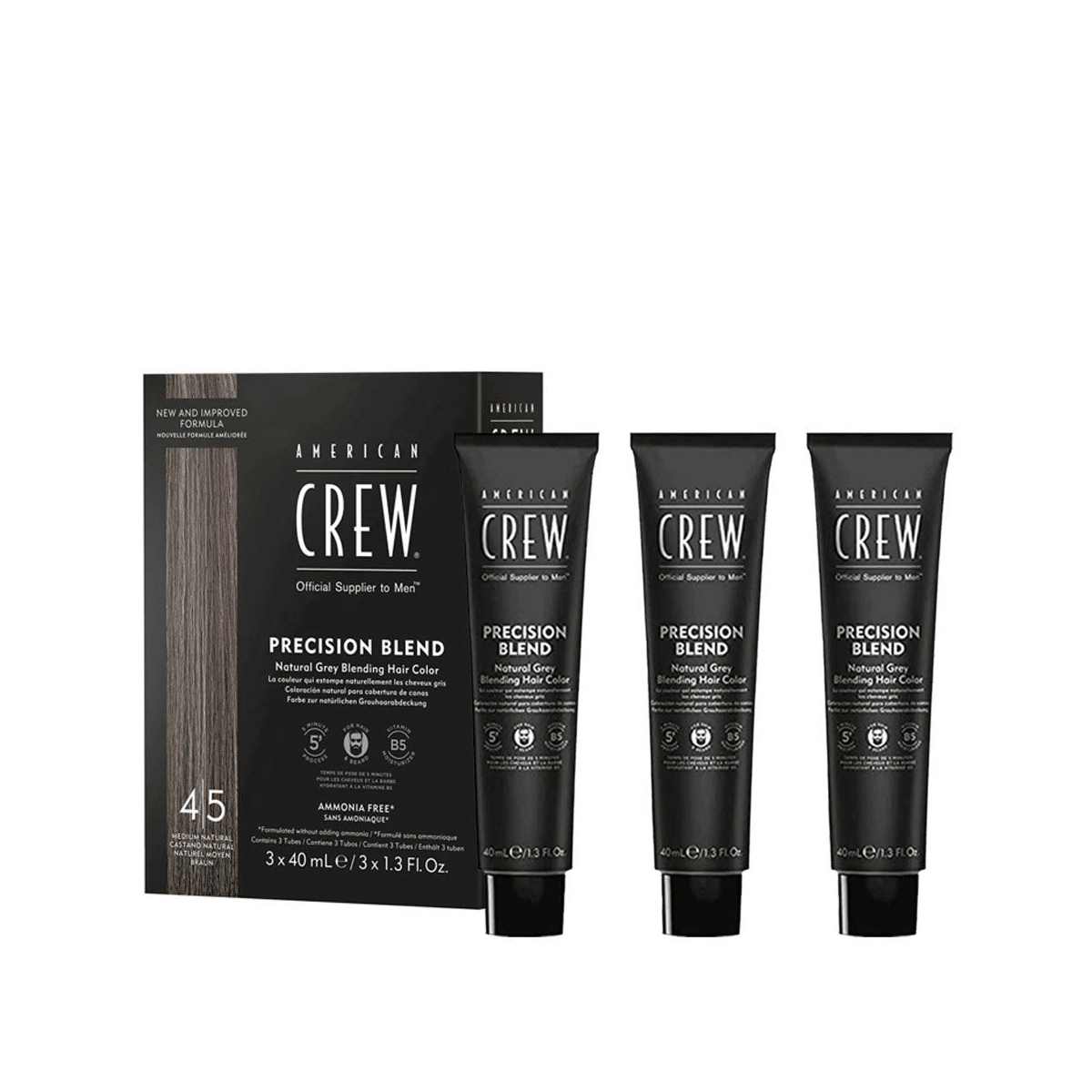 American Crew - Precision Blend Colorante 4/5 Kit 3x40ml