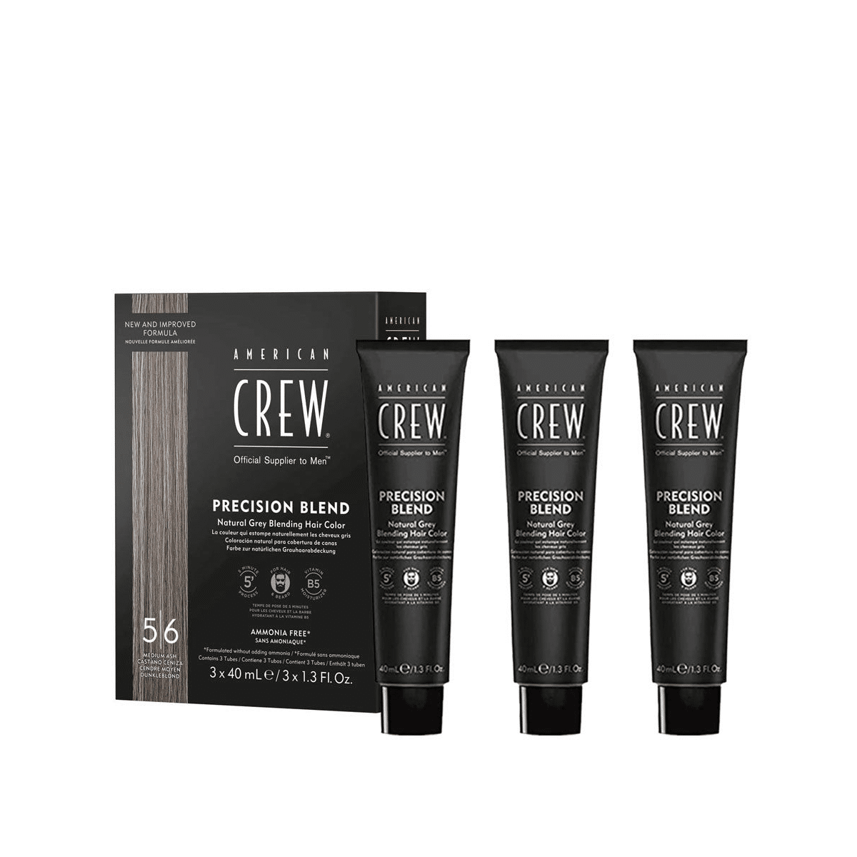 American Crew - Precision Blend Colorante 5/6 Kit 3x40ml