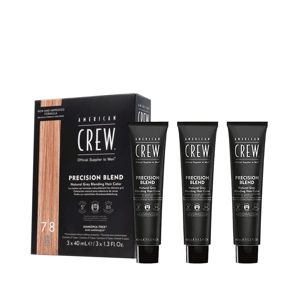 American Crew - Precision Blend Colorante 7/8 Kit 3x40ml