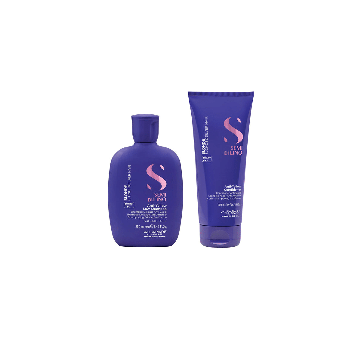 Alfaparf - Semi di Lino Blonde Shampoo 250ml + Conditioner 200ml