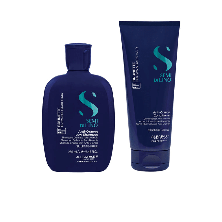 Alfaparf - Semi di Lino Brunette Shampoo 250ml + Conditioner 200ml