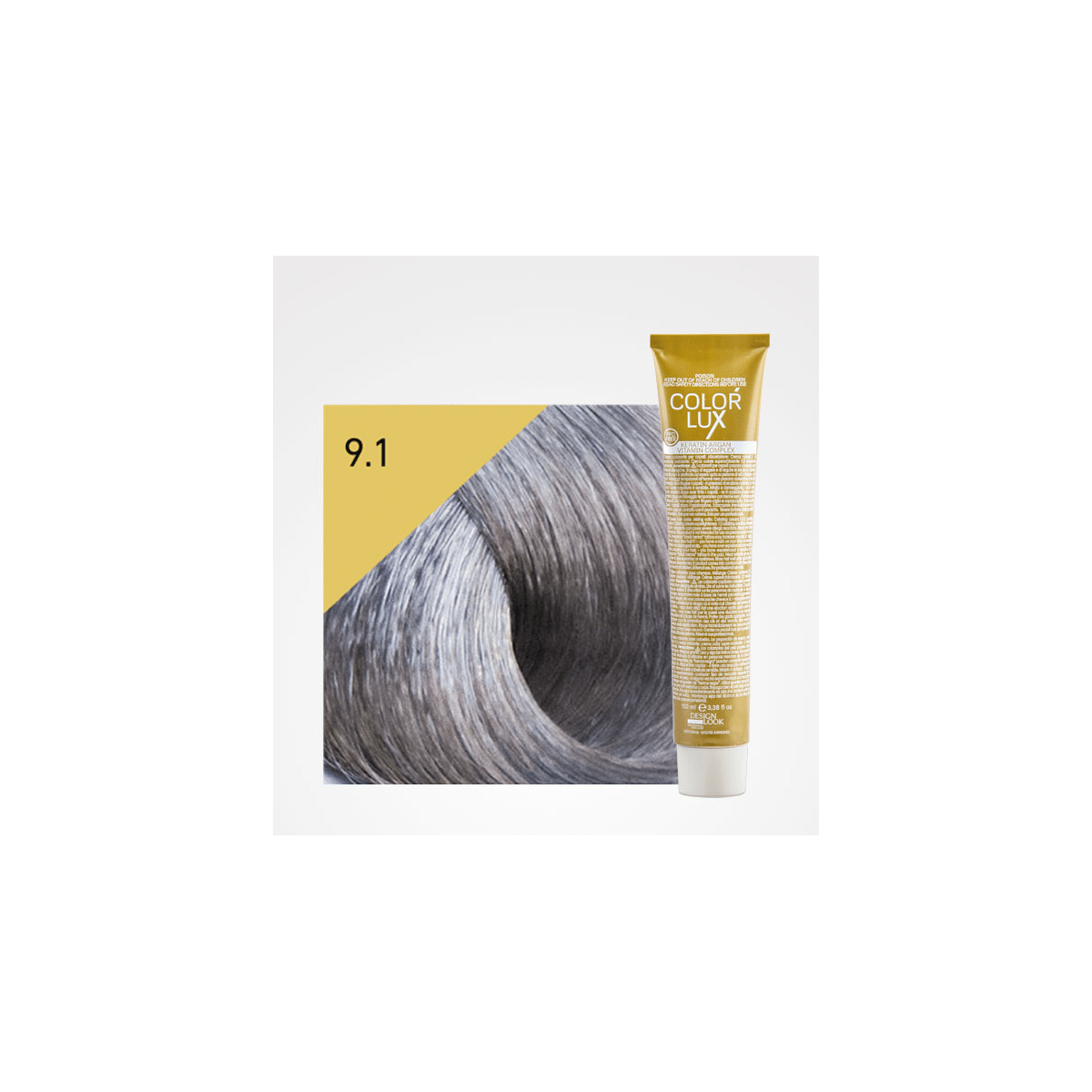 Design Look - Color Lux 9.1 Biondo Chiarissimo Cenere 100ml