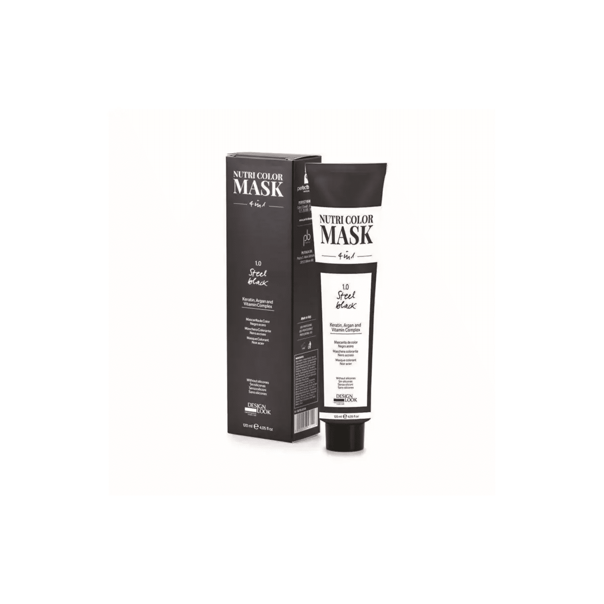 Design Look - Nutri Color Mask 4 in 1 1.0 Steel Black 120ml