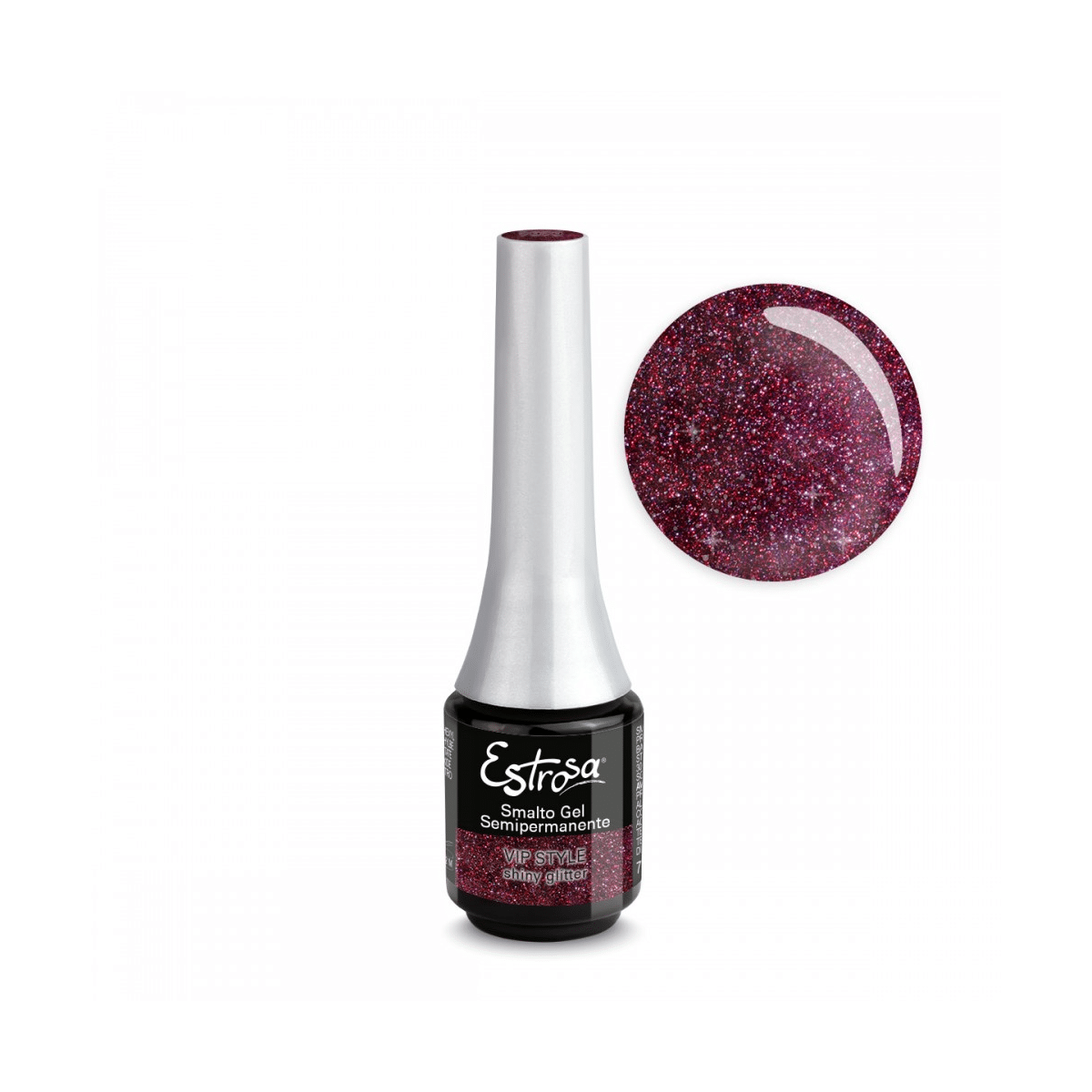 Estrosa - Smalto Gel Semipermanente 7979 Vip Style Shiny Glitter 7ml