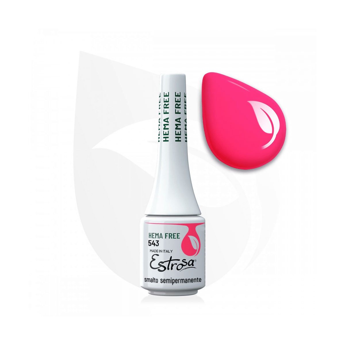 Estrosa - Hema Free Smalto Semipermanente 543 Magenta fluo laccato 7ml