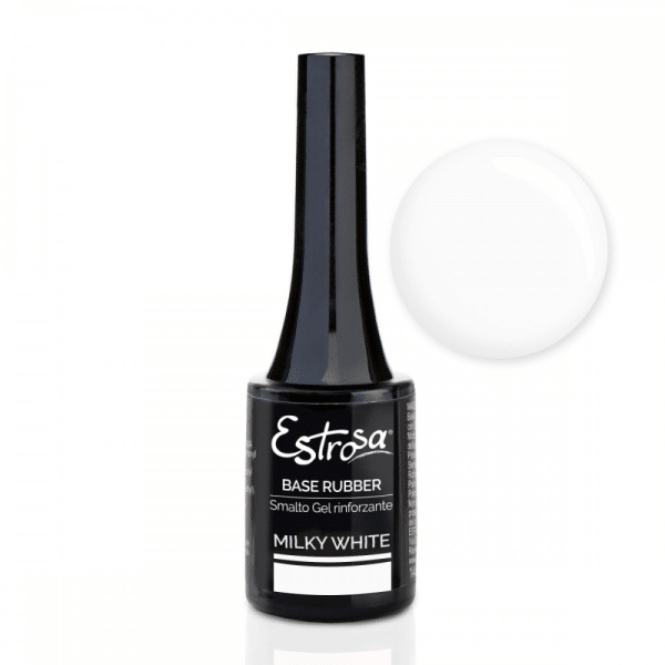 Estrosa - Base Rubber Smalto Gel Rinforzante 8529 Milky White 14ml