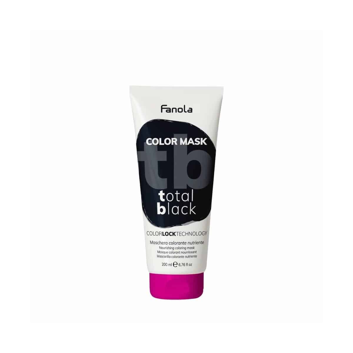 Fanola - Color Mask Semipermanente Total Black - 200 Ml