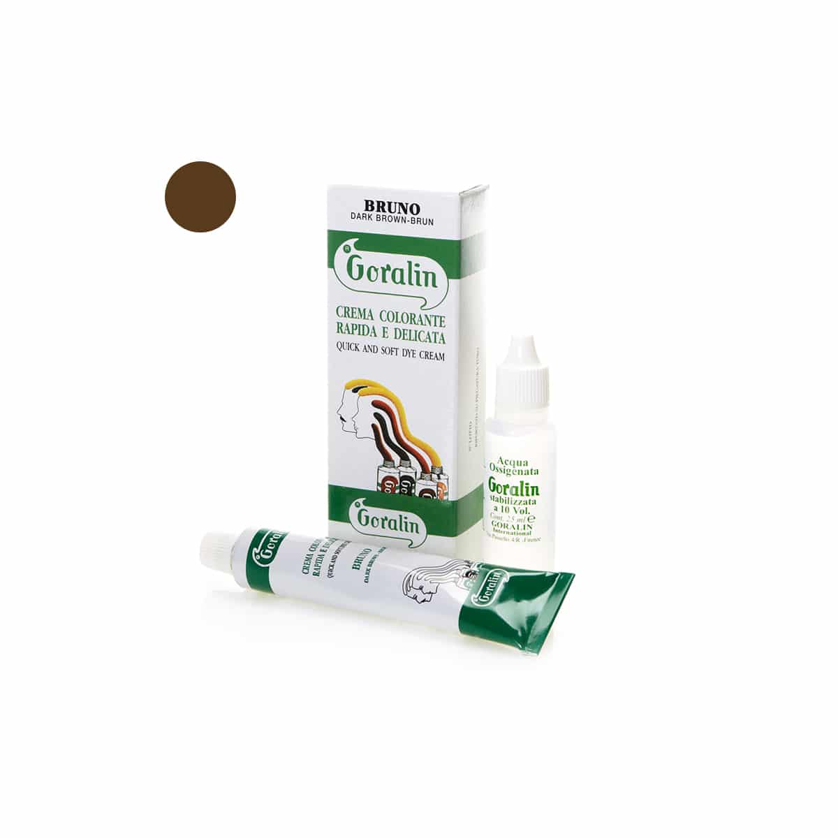 Goralin Crema Colorante Rapida E Delicata Kit Castano