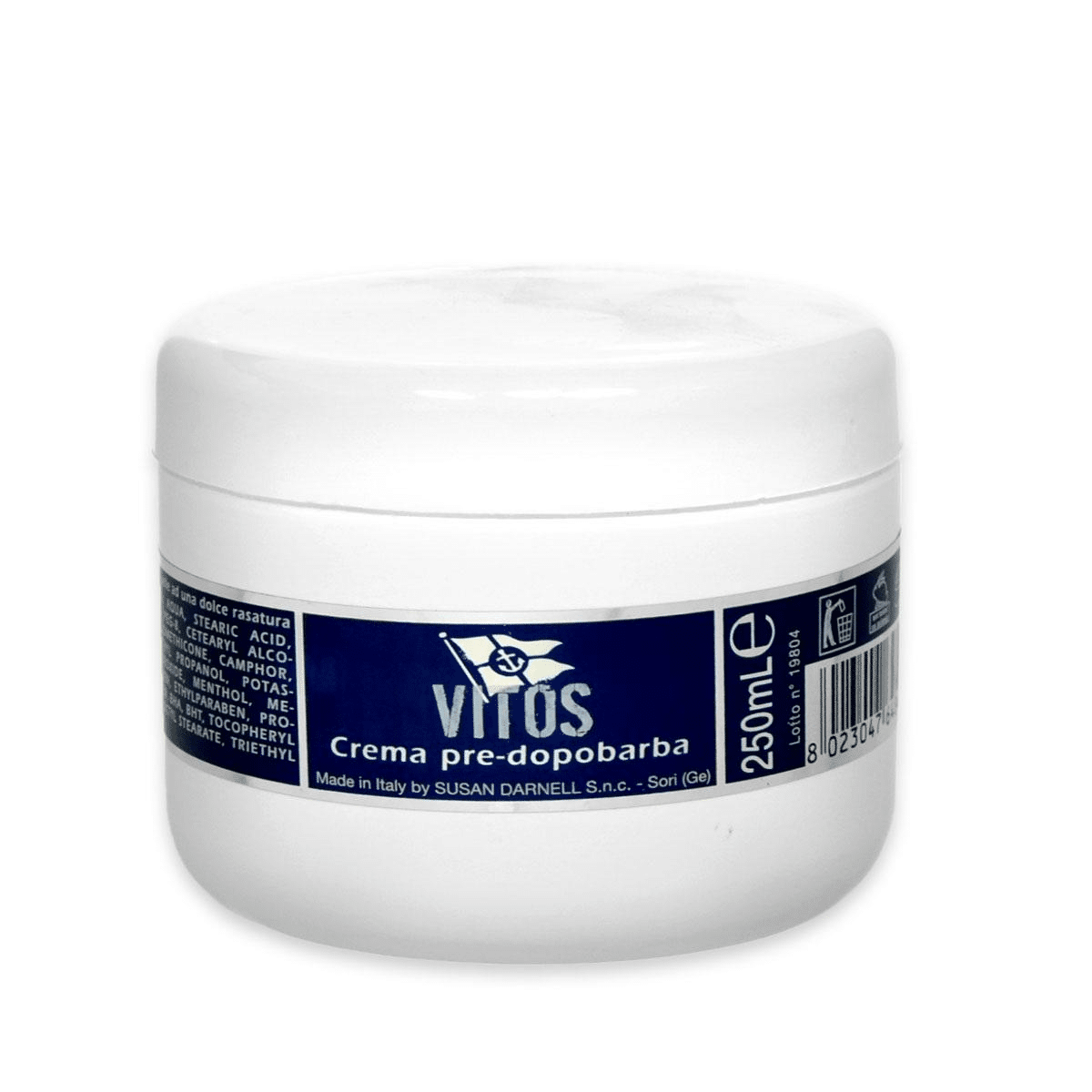 Vitos - Crema Pre e Dopo Barba al Mentolo 250ml