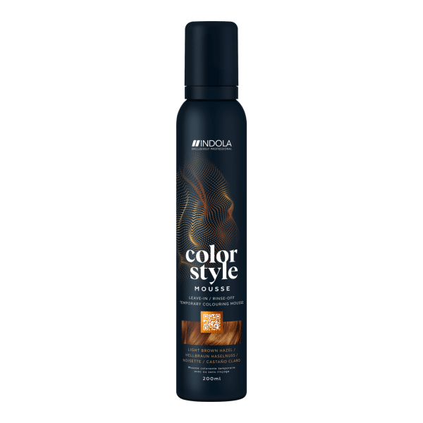 Indola Color Style Mousse Light Brown Hazel 200ml