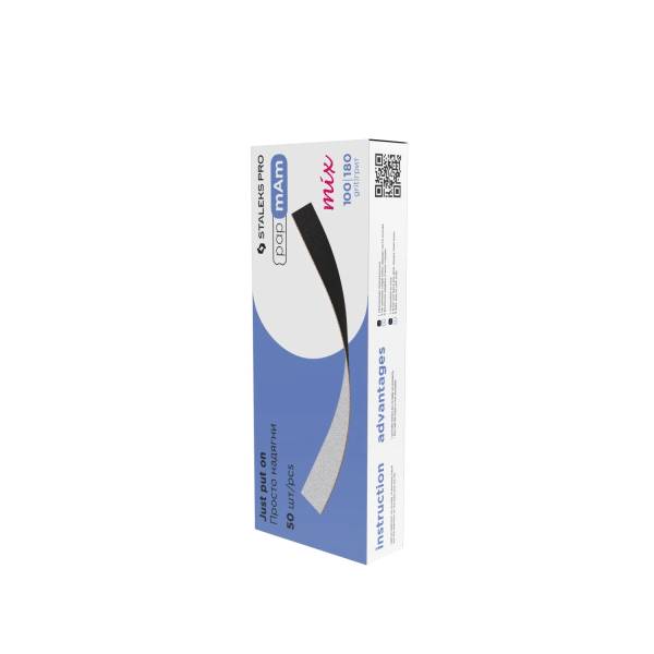 Staleks Pro Lime bifacciali monouso papmAm Mix EXPERT grana 100/180 50 pezzi